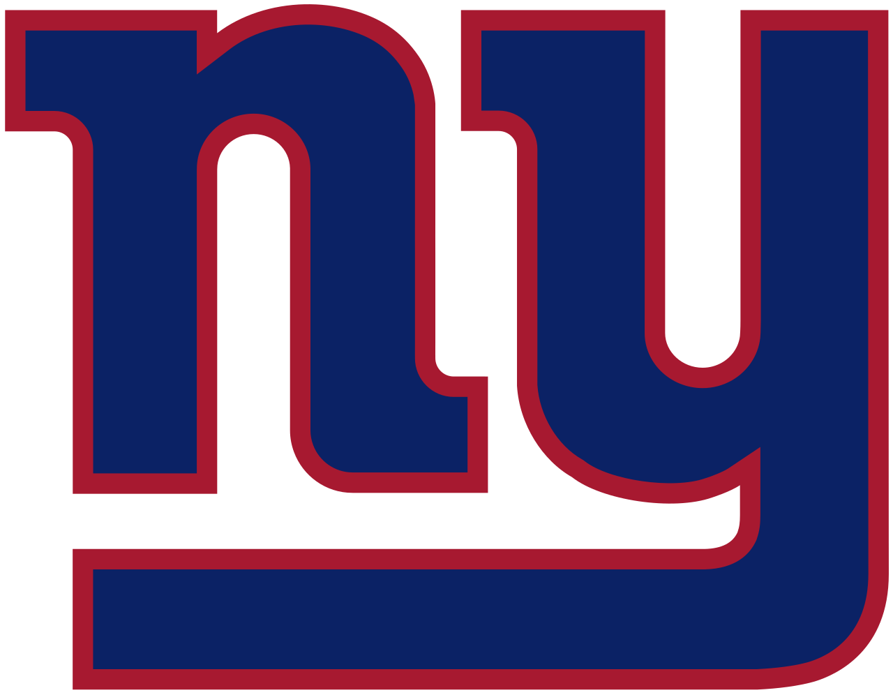NY Giants logo divider
